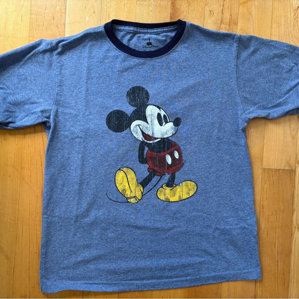 Disney Parks blue short sleeve Mickey tee